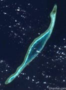 柏礁卫星图（拍摄于2015年7月24日）
