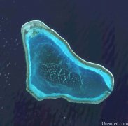 黄岩岛卫星图（拍摄于2014年12月27日）